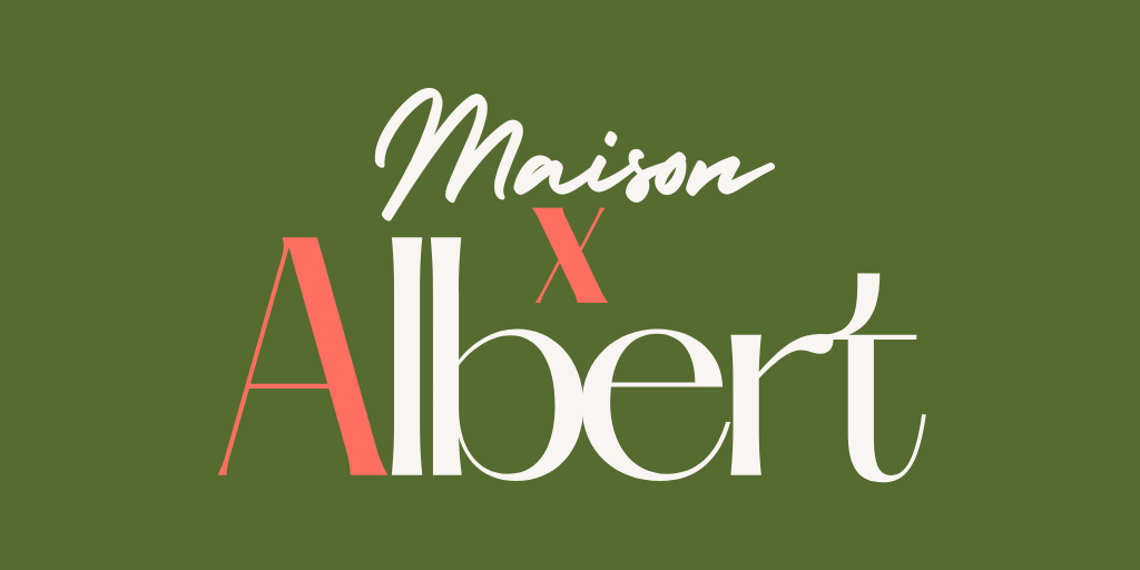 Logo Maison Albert sur fond vert